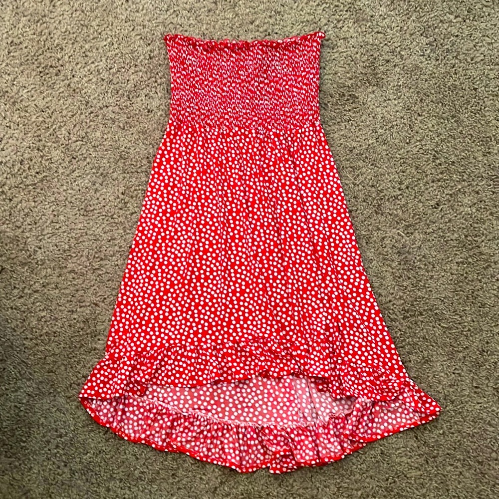 red dress